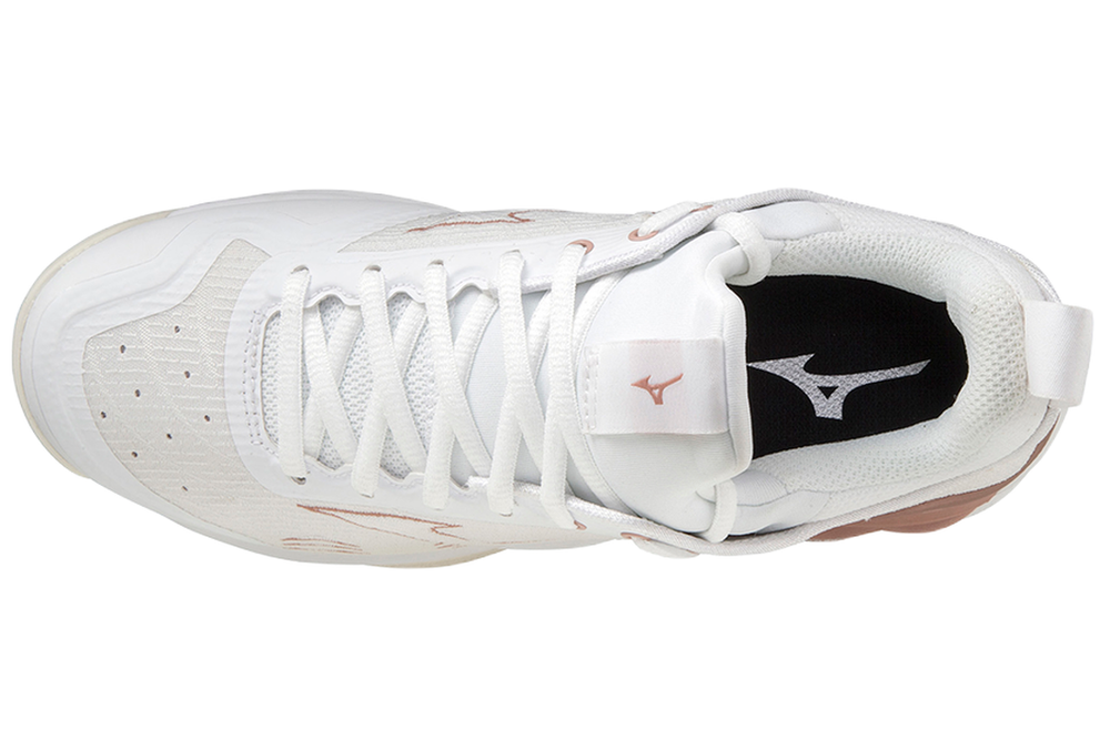 Женские Кроссовки теннисные Mizuno Wave Luminous 2 - white/rose/snow white