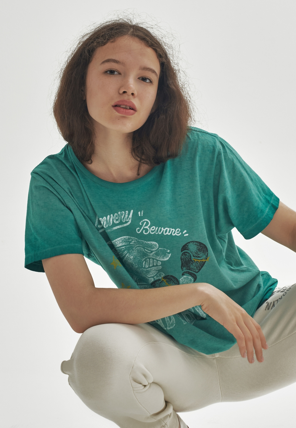 Футболка Bowery NYC "Rabbits" Double Dye Sprite