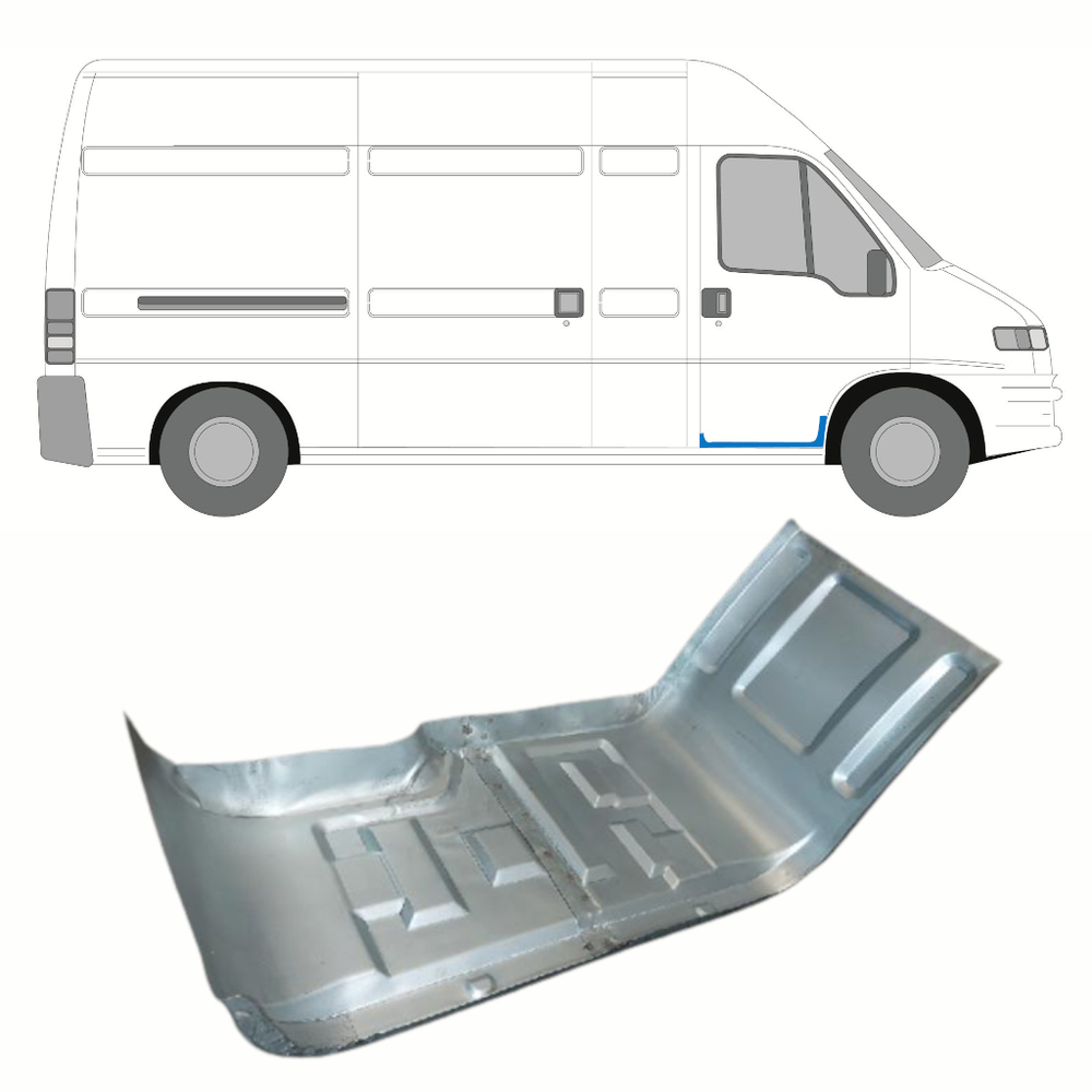 Подножка правая Boxer, Ducato, Jumper 1993-2006 (Klokkerholm)