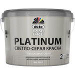 Краска моющаяся Dufa TREND FARBE PLATINUM светло-серая 10 л