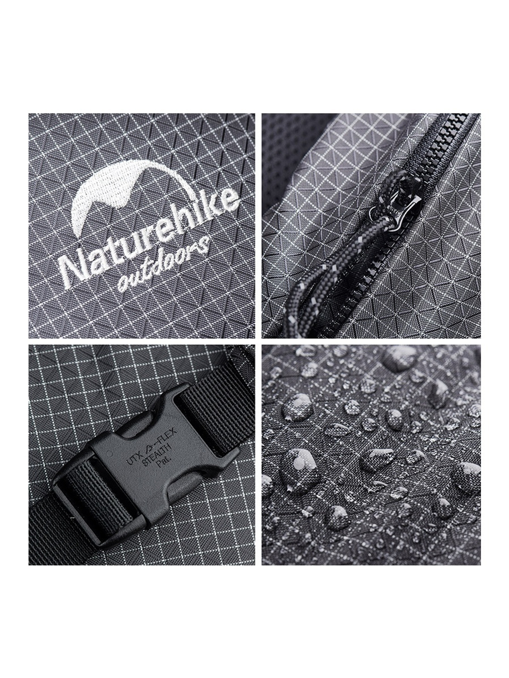 Рюкзак туристический Naturehike 60+5 л, черный
