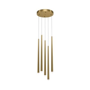 Подвесной светодиодный светильник 31W 2600К/3500К MOD132PL-L30BSK латунь Cascade Maytoni