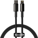 Кабель-зарядка Type-C на Lightning Baseus Tungsten Gold 20W 1м CATLWJ-01 чёрный