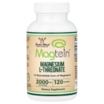 Double Wood Supplements, Magtein®, L-треонат магния, 120 капсул (500 мг в 1 капсуле)