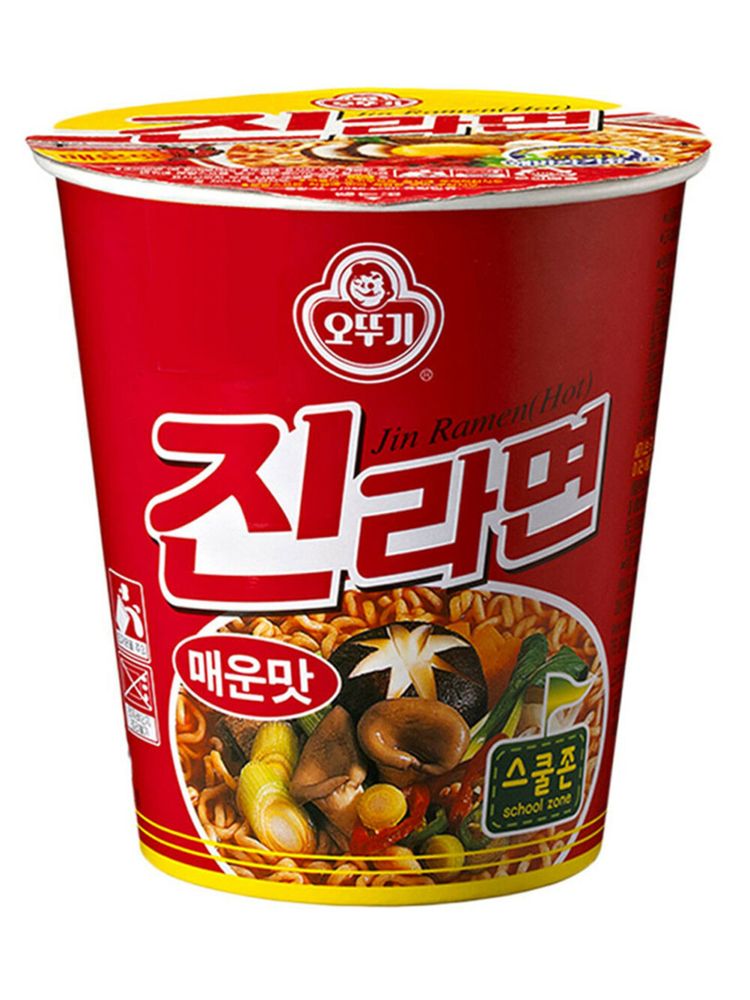 Лапша Джин рамен острая Ottogi Jin Ramen Hot 65 г 5 шт