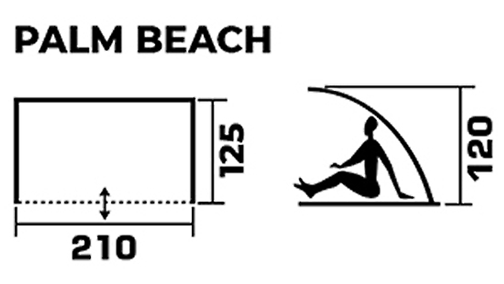 Пляжный тент Jungle Camp Palm Beach