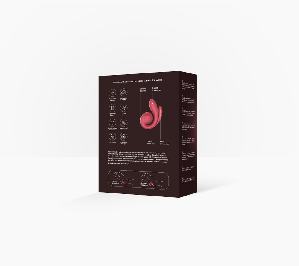 SVibe GIZI Pro - Инновационный вибратор, бордовый