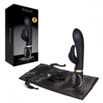 Черный вибратор-кролик с эффектом нагрева Warming Rabbit Vibrator (Цвет: черный)
