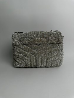 Сумка Saint Laurent Loulou Small crystal shoulder bag