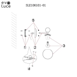 SLE106101-01 Светильник настенный Хром/Белый E27 1*60W