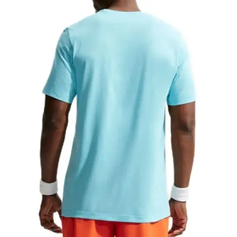 Мужская теннисная футболка Nike Court Dri-Fit Heritage - blue gaze