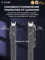 Полимерная защитная пленка iPhone 14 Pro Max X-ONE Frame Protector / защита торцов корпуса и динамиков