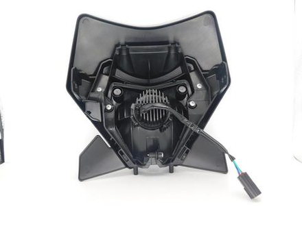 Фара с щитком эндуро KTM 2024 Otom чёрная