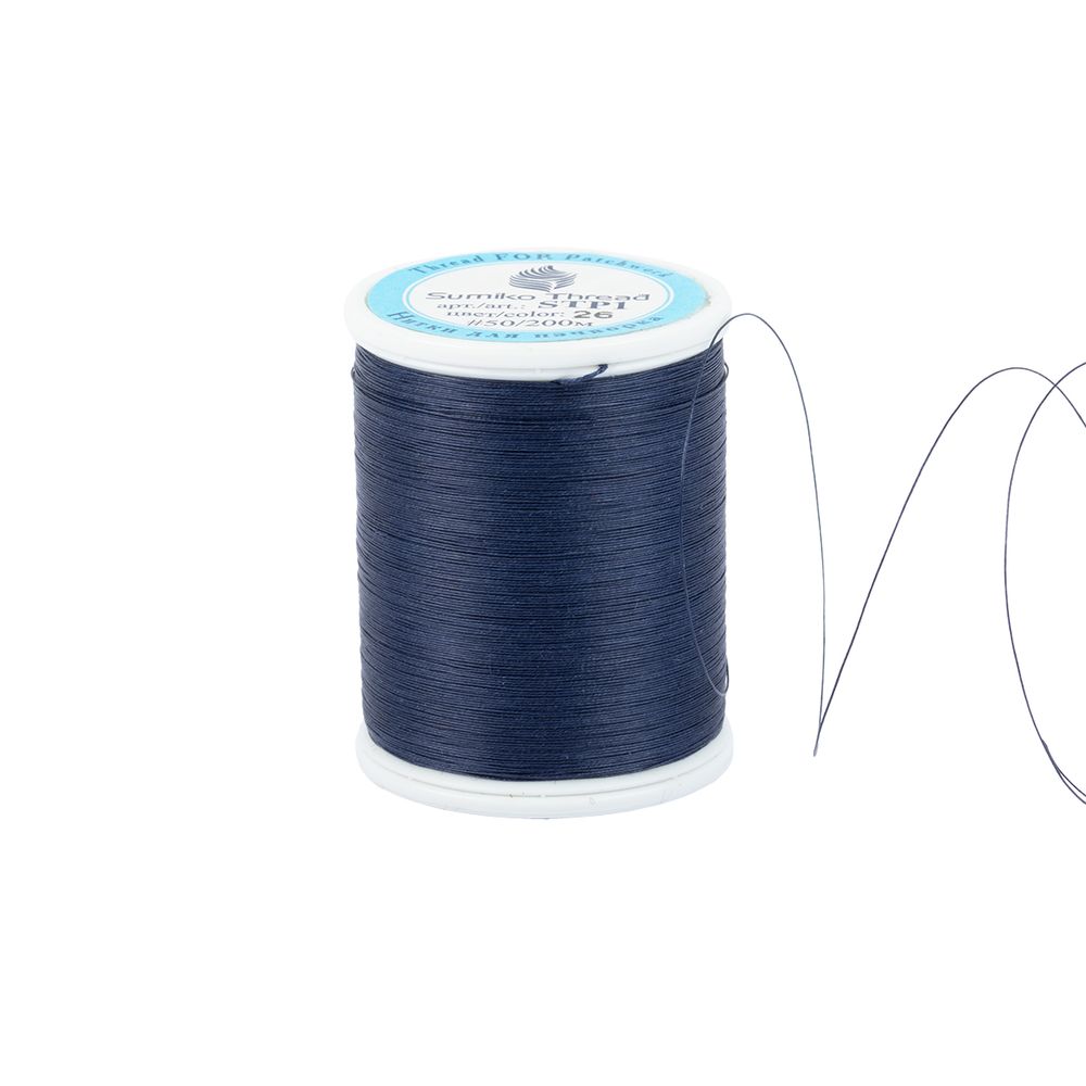 Нитки для пэчворка SumikoThread 200 м, (219 ярд), 26 т.синий