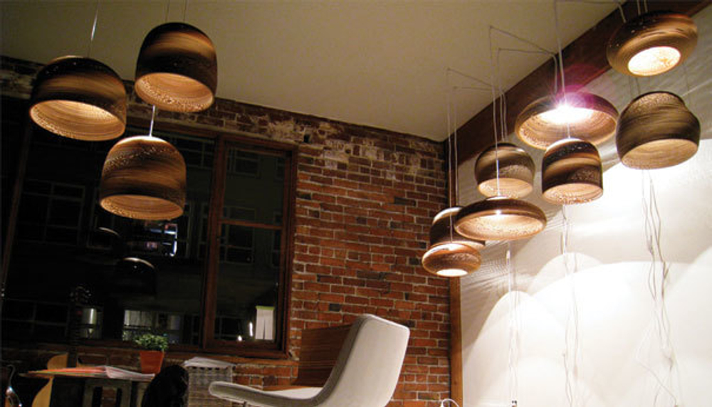 Pendant design lamp Dome Scraplight by Graypants D31