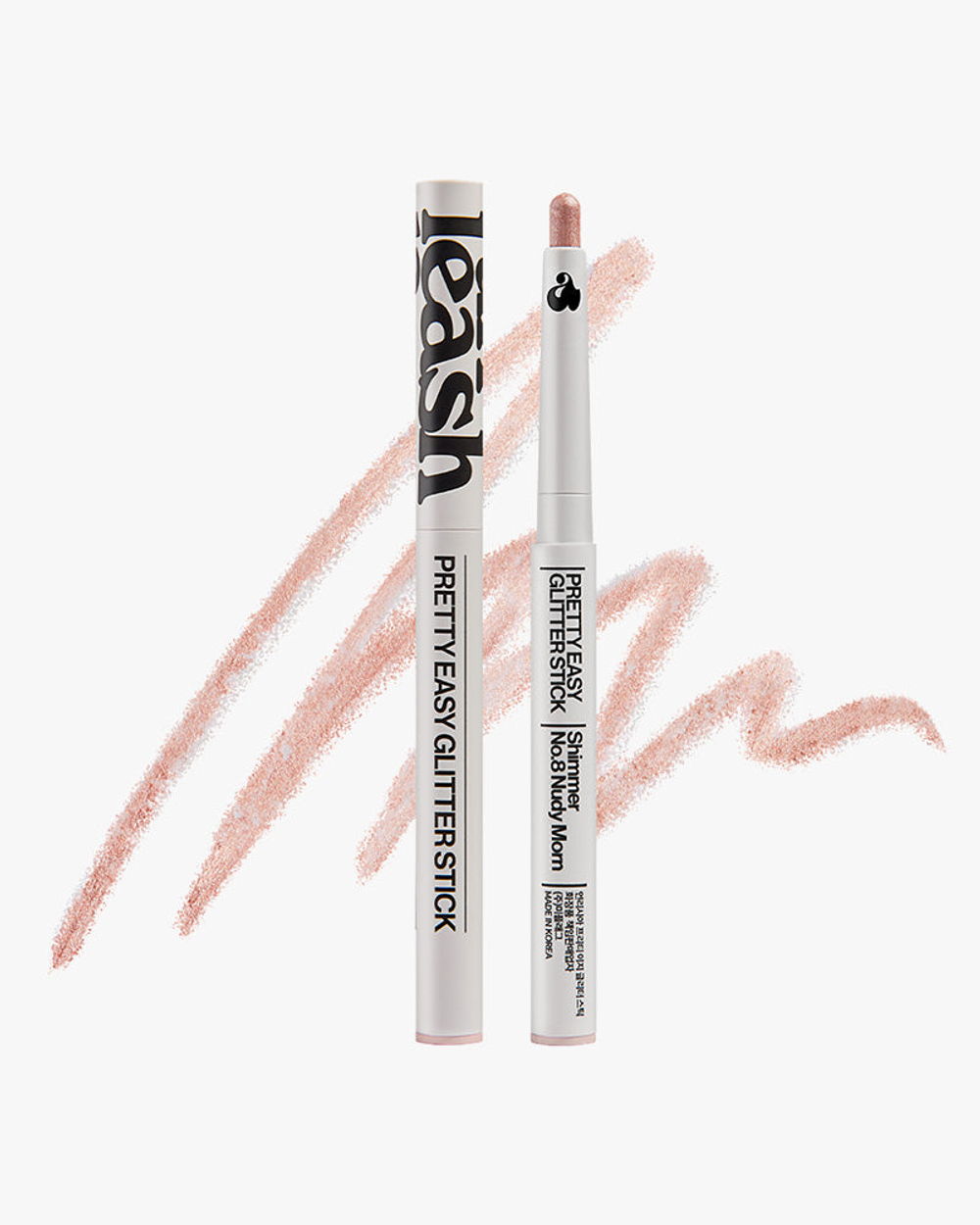 Сияющие тени для век в карандаше Unleashia Pretty Easy Glitter Stick - N° 8 Nudy Morn