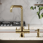 Смеситель для кухни Sancos Vela с краном для фильтра, полированное золото, SC4013ZG, арт. SC4013ZG