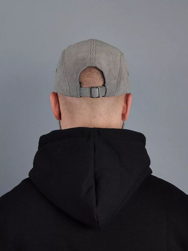 Кепка 5 panel Velvet Серая - фото 4