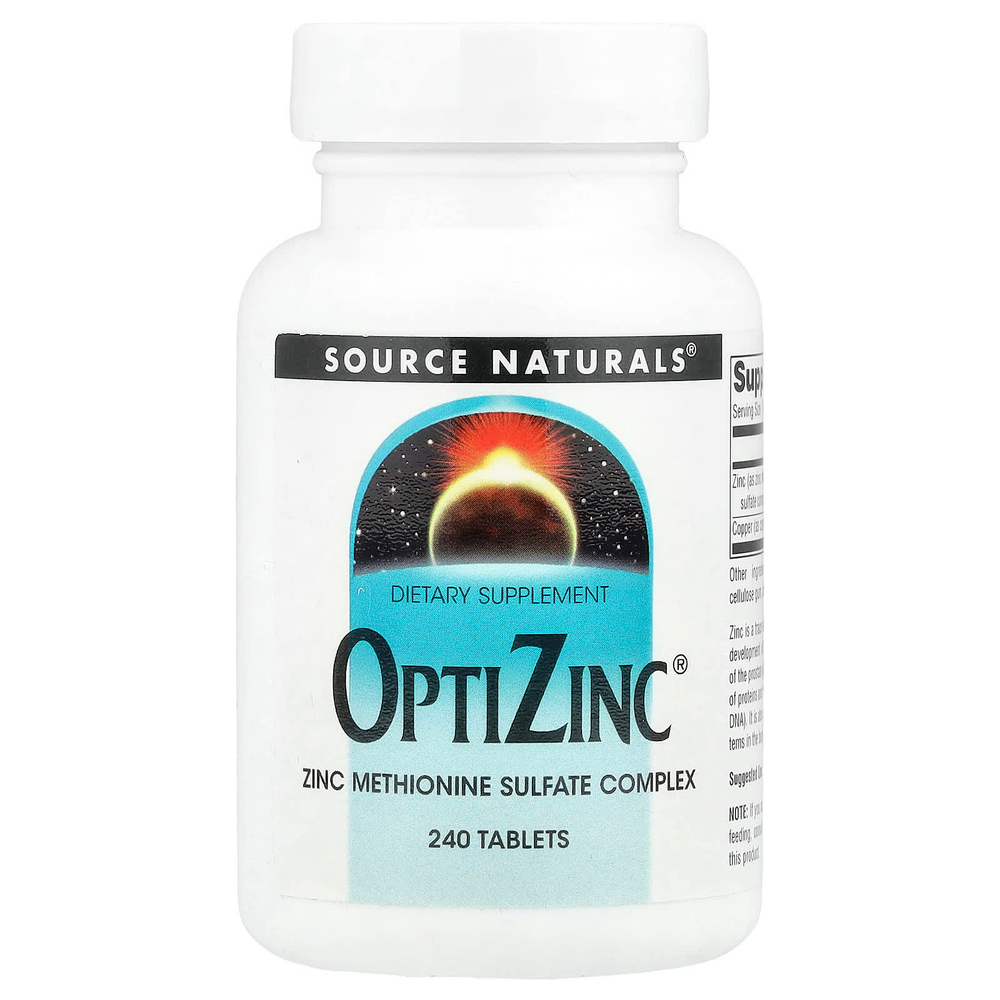 Source Naturals, OptiZinc®, 240 таблеток
