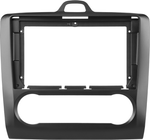 Магнитола для Ford Focus 2 2004-2011 (климат, рамка черная) - Teyes LUX ONE ROUND монитор 12.3" 2K QLED на Android 10, Быстрая, CarPlay, 4G SIM-слот