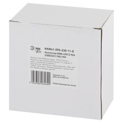 Контактор ЭРА PRO KKM41-095-230-11-E КМИ-49512 95А 230В/АС3 1НО;1НЗ | Электротовары