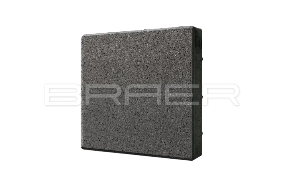 Тротуарная плитка Braer Сити 300 x 300, Серый, 80 мм