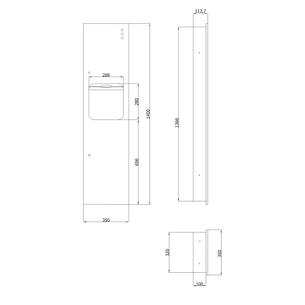 Шкаф для ванной комнаты COMPACT 12020.P.2.S матовый