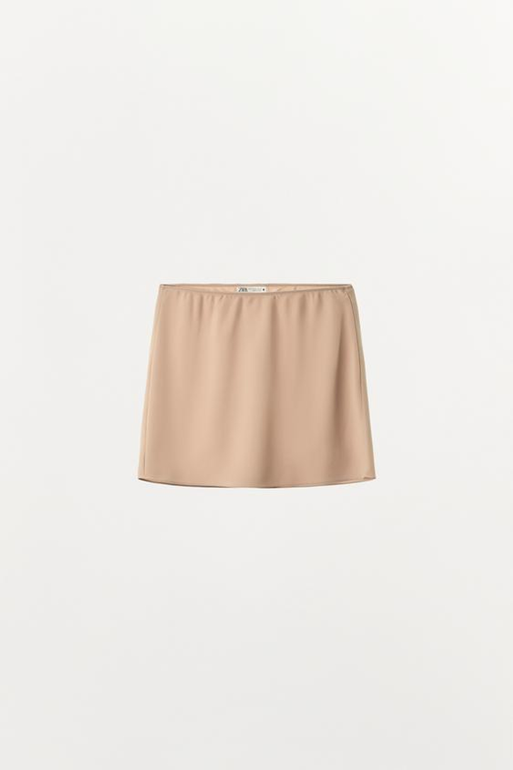 ZARA МИНИ-ЮБКА-ЧЕХОЛ, ТЕЛЕСНО-РОЗОВЫЙ