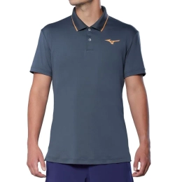 Теннисное поло Mizuno Tennis Short-Sleeve - insigna blue