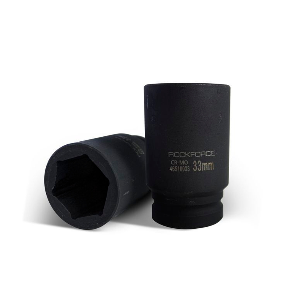 Головка ударная глубокая 33мм 6гр. 3/4'' RockForce##Rock FORCE RF-46510033