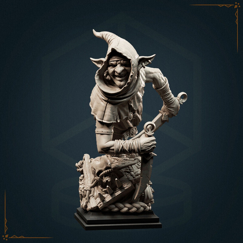Гоблин Вор Ассасин Разбойник Плут Бандит миниатюра для dnd, днд, pathfinder, фентези, Настольная игра, НРИ, Варгейм, РПГ