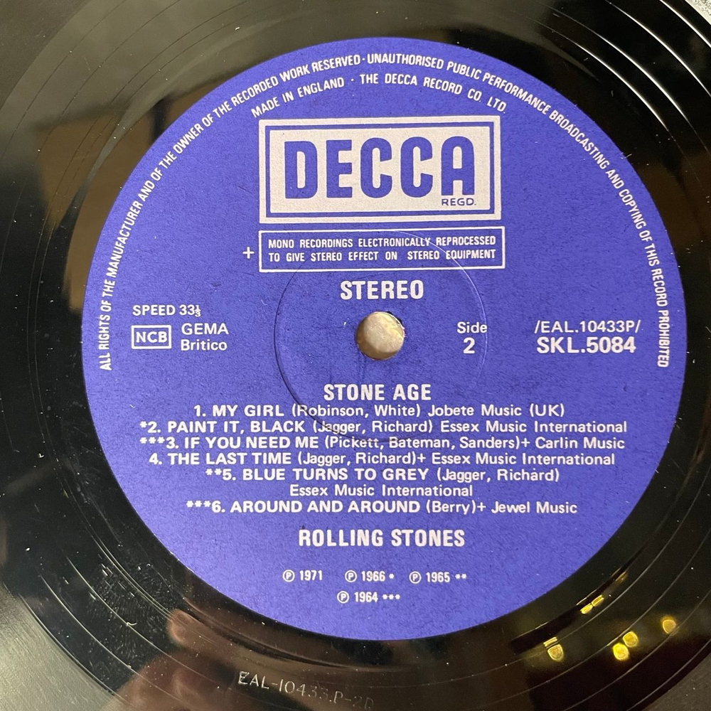 Винтажная виниловая пластинка LP The Rolling Stones, Stone Age (Англия 1971)