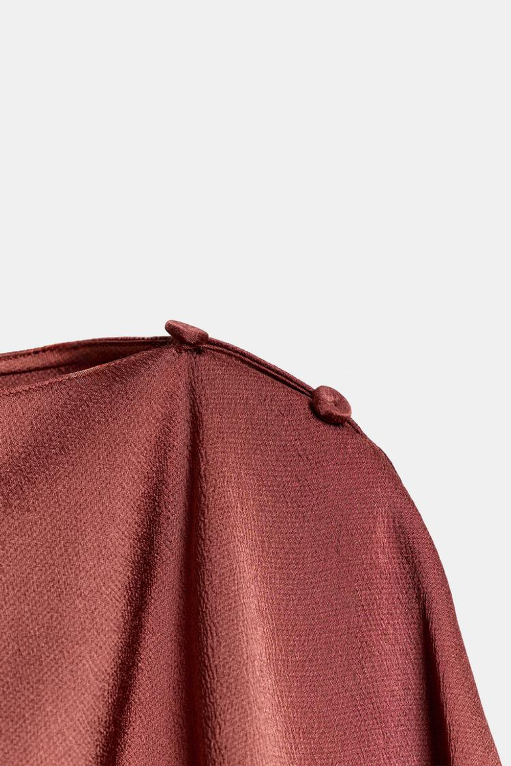 ZARA ДЛИННОЕ АТЛАСНОЕ ПЛАТЬЕ ИЗ КОЛЛЕКЦИИ ZW, ТЕМНО-РОЗОВЫЙ