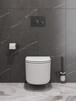 Унитаз подвесной безободковый с сиденьем микролифт BelBagno UNIQUE BB007CH-TOR/SC