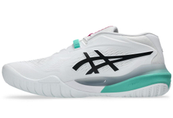Мужские кроссовки теннисные Asics Gel-Resolution X - white/aurora green