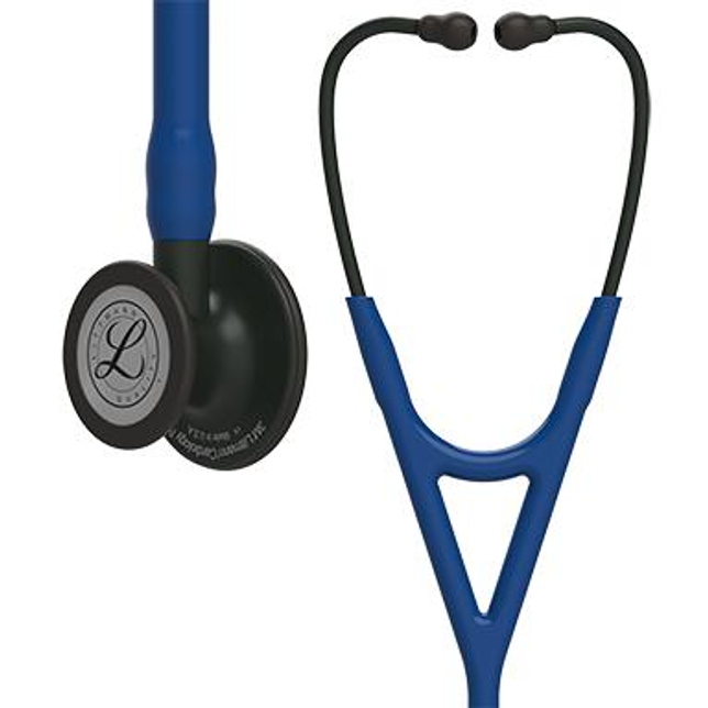 Стетоскоп 3M™ Littmann® Cardiology IV™, темно-синяя трубка, черная акустическая головка, 69 см