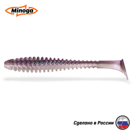Силиконовая приманка "Minoga" ACTION 4,0"(6шт) 100мм, 3,8 гр, цвет 111