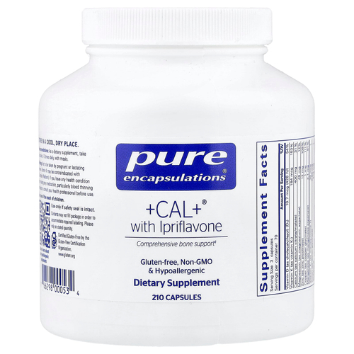 Pure Encapsulations, +Cal+® с иприфлавоном, 210 капсул