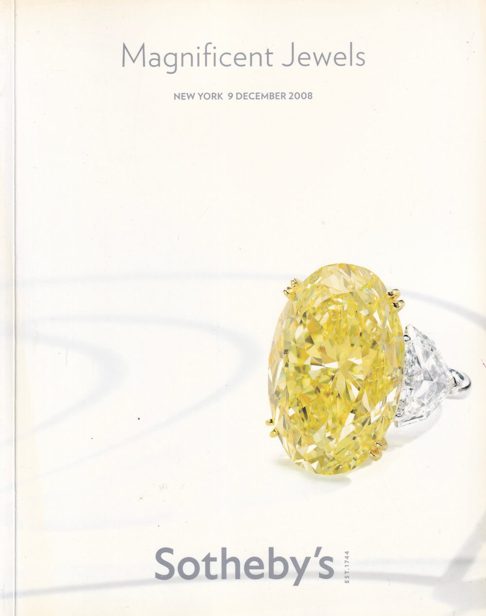 Каталог аукциона Sotheby's, Нью-Йорк, Великолепные ювелирные изделия от 9 декабря 2008 года