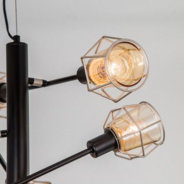 Люстра подвесная CL542161 черный/бежевый Таверна Citilux