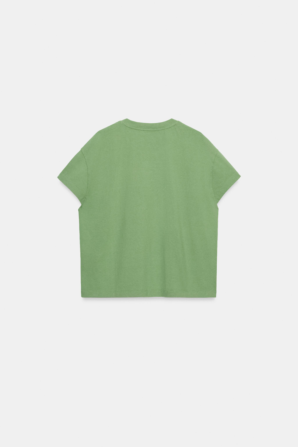 ZARA ФУТБОЛКА С КОРОТКИМИ РУКАВАМИ, ЗЕЛЕНЫЙ