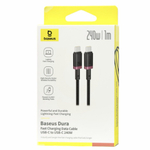 Кабель-зарядка Type-C на Type-C Baseus Dura Series 240W 1м (P10377803U03-01) красно-черный