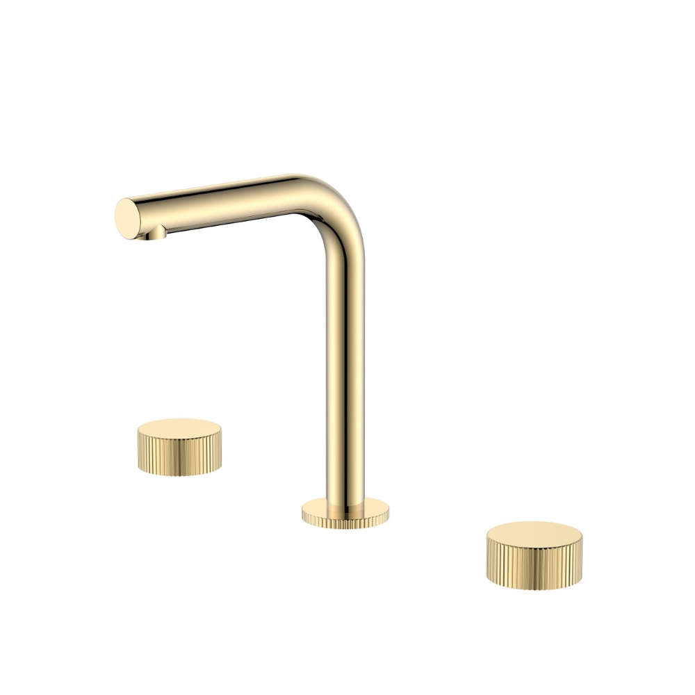 Смеситель на столешницу STICK LINEA на 3 отв. GOLD