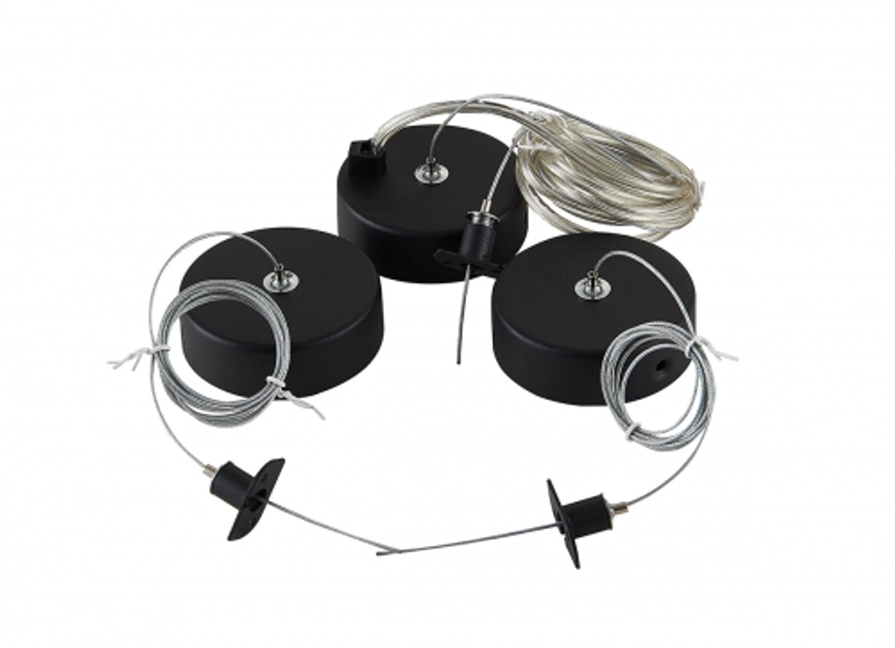 Подвесной комплект для круглого магнитного шинопровода   Артикул: Suspension kit DLM900RBlack