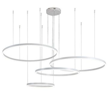 Подвесная люстра 218W 3000K-5500К V000033L 14001/4P White белый Galass Indigo