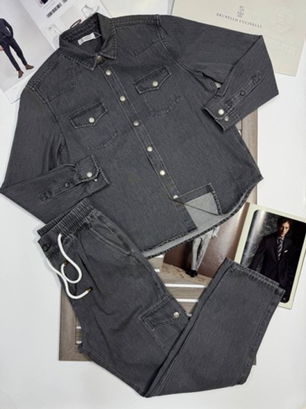 Джинсовый костюм Brunello Cucinelli