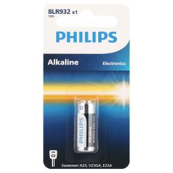 Батарейки Philips 8LR932/51 алкалиновые 12v 1 шт. MN21-1BL (1/20/200/16800) | Батарейки Щелочные (Алкалиновые)