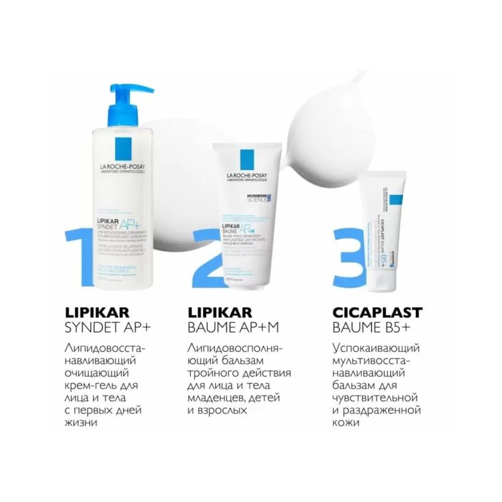 La Roche-Posay Lipikar Baume AP+M Eco-Tube Бальзам для лица и тела, 200 мл