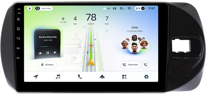 Магнитола для Toyota Vitz 3 2014-2019 - Teyes CC4L-DTS монитор 9" IPS, Android 14, Быстрая, Snapdragon 662, CarPlay, 4G SIM-слот