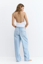 Джинсы с низкой талией и расклешенными брючинами - PULL&BEAR